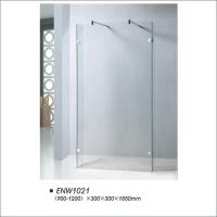 China Frameless Walk In Shower Screen With Two Side Door Tempered Glass OEM / ODM on sale