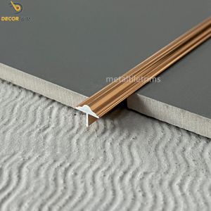 China T-Trim bordure en forme de T Transition Strip Carreaux métalliques 2.5m / 3m supplier