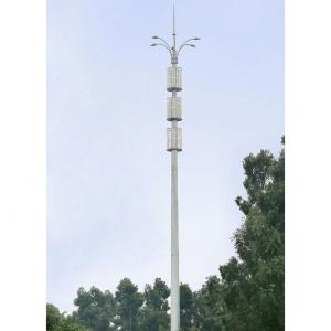 China Multi Lamps Antennas High Mast Light Tower Q235 Steel Flood Light High Mast supplier