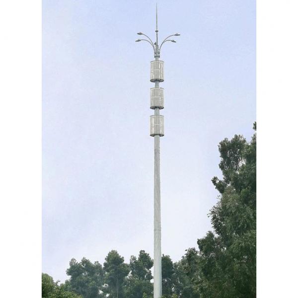 Multi Lamps Antennas High Mast Light Tower Q235 Steel Flood Light High Mast