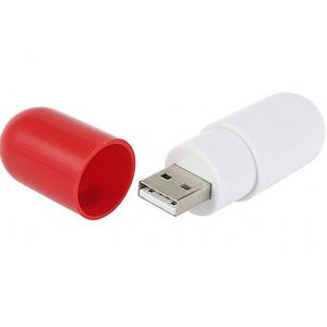 China Plastic 8GB Promotional USB Flash Drives - Style Pill With Led Indicator Light supplier