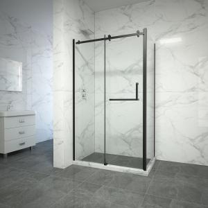 Stainless Sliding 8mm Tempered Glass Shower Door 1800X1950mm