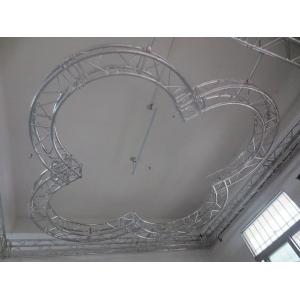 China Fireproof Aluminium Arched Roof Trusses Slivery Coating Strong Load Capacity supplier