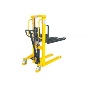 Hand Control Manual Pallet Stacker With Fixed Forks 500kg 1600mm Lifting Height