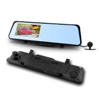 China 6000C Car Rearview Mirror Camera DVR Dual lens HD 1080P 4.3' TFT LCD with G-sensor Motion Detection Night Vision on sale