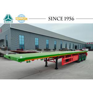 Triple Axle Flatbed Trailer Flatbed Towing Semi Trailer 1X20FT 1X40FT 2X20FT