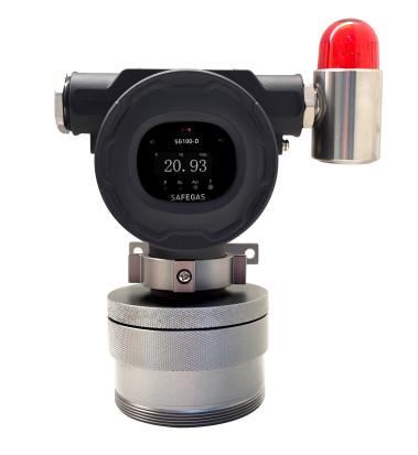 Función de alarma del detector de difusión fija LEL,CO,H2S,O2 RS485 IECEX Y certificado ATEX