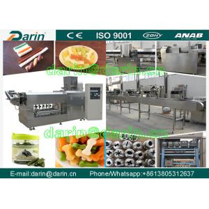 China Strip , stick , bone Shape Dog Food Extruder processing equipment / dog food machinery supplier