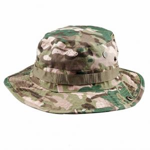 Fishing Hunting Tactical Boonie Hat / Military Camo Bucket Hat With String