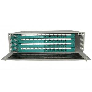 China Stainless steel + ABS rack mounting 12 ports Fiber Optic ODF (48core) supplier