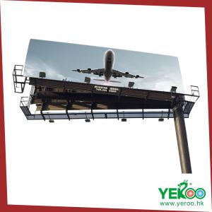 China guangzhou highway galvanized advertising billboard structure advertisement display with banner wholesale