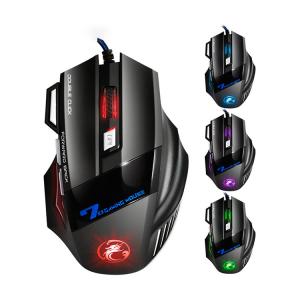 7200DPI Adjustable Wired Computer Keyboard And Mouse Gaming Mice USB 2.0