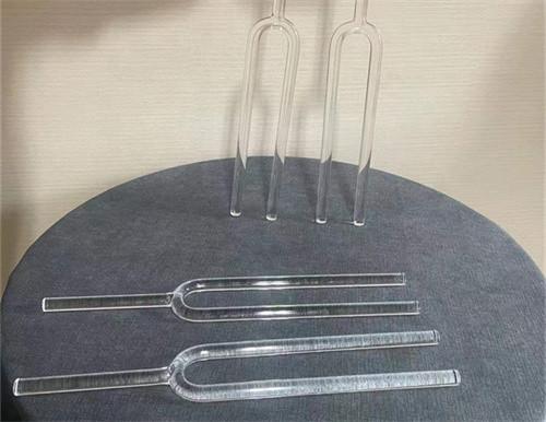 Quartz crytal tuing fork one set with carrying case and rubber mallet