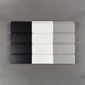 China High Density Pvc Slatwall Panels Wall Mounting For Living Pop Room supplier