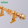 China Extendable Aluminium Curtain Rod  1.2mm Single Long Curtain Rod Set And Rails wholesale