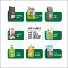 China Custom Printed Compostable Aluminum Foil Side Seal Flat Bottom Coffee Bean Pouches Packaging Bag With Zipper wholesale