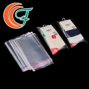 China Gift Wrapping Plastic Clear OPP Packaging Bag Clothing Socks Self Adhesive Bag supplier