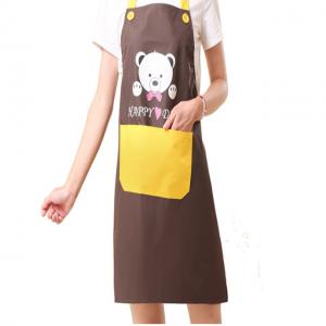 China Household Kitchen Tools And Utensils Flower Printed Adjustable Thickened Kitchen Apron supplier