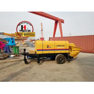 China HBT50 Mobile Electric Concrete Stationary Pumps Hydraulic Pump Solenoid Group Tow Behind Pump Trailer Concrete Pump supplier