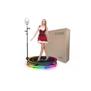 China Rotating Stand 360 Photo Booth Parties 360 Spin Photo Booth With Flight Case supplier