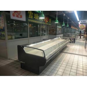Commercial Open Top Refrigerated Meat Display Cases / Meat Showcase Refrigerator