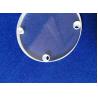 China Drilled Silica Glass Round Disc / Fused Quartz Disk Customized With Holes wholesale