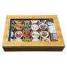 organic bamboo coffee knock box coffee capsule box for gift with high quality