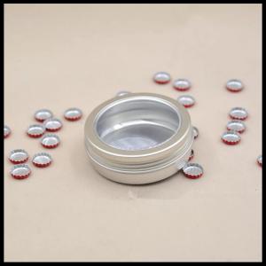 China 100g Window Aluminum Cosmetic Containers Jewelry Powder Box Tea Candy Food Jar supplier