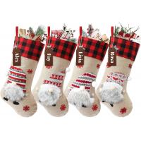 China Christmas Stockings 4 Pack 18 inch Large Kids Stocking Bags Hanging Socks for Christmas Decor Decorations on sale