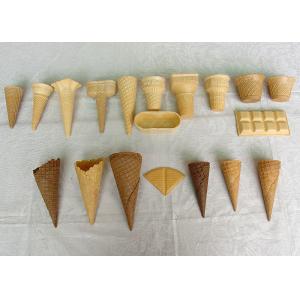 China Cones dourados da bolacha do gelado da cor, cones do açúcar do chocolate personalizados wholesale