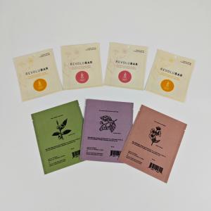 Back Sealed Biodegradable Mylar Bags Pillow Pouches For Tablets Sample