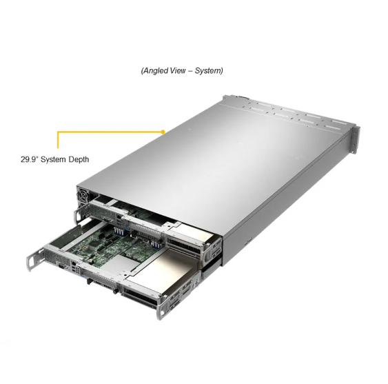 China Supermicro SYS-210GP-DNR GPU Server 2U Rackmount with 1TB DDR4 RAM 3 GPUs per Node and 2600W Titanium Power Supply supplier