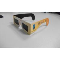 China Disposable Solar Eclipse Viewing Glasses Eyewear With Paper Frame on sale