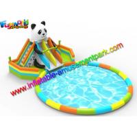 China EN14960 Inflatable Pool Slide Water Parks Equipment For Beach Activities on sale