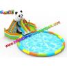 China EN14960 Inflatable Pool Slide Water Parks Equipment For Beach Activities wholesale