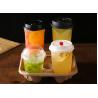 China Takeaway Packaging Drink Pulp Cup Holder Disposable Biodegradable wholesale