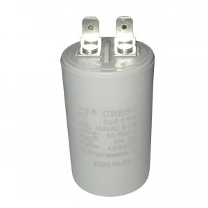 CBB60 450V 6.0mfd Water Pump Motor Capacitor With ±5% Tolerance