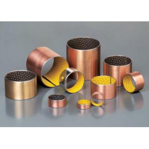 High Precision Oilless Bushing All Oiles Bronze Bearing , Oil Free Bushings