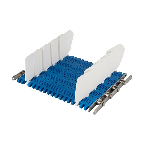 Cinturón modular de rejilla de plástico con pinza