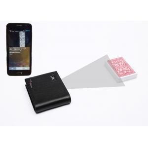 China Foldable Man’s Leather Wallet Cameras for Poker Analyzer System supplier