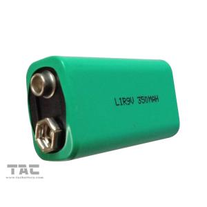 9V Rechargeable Lithium Ion Cylindrical Battery 350mAh For Electronic Instrument