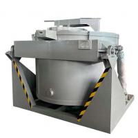 China Rotary Metal Melting Induction Furnace 2000kgs For Aluminum Scraps on sale