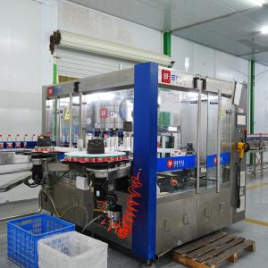 Workshop Test Of The Rotary OPP Hot Glue Labeling Machine Customized By Qatari Customers