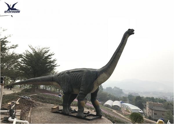 Robotic Animal Outdoor Dinosaur , Animatronic Brachiosaurus Dinosaur Lawn