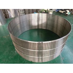 China Smooth Edge Treatment Wedge Wire Baskets with High Weave Density supplier