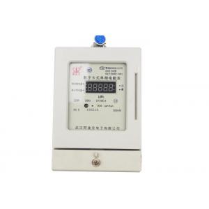 China Single Phase Electric Meter , IC Card Digital Energy Meter With 5 Digits LED Display supplier