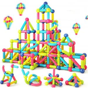 100PCS Magnetic Balls And Rods Set STEM Toys For Kids Toddlers