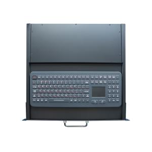 China IP65 Dynamic Industrial Drawer Keyboard Rugged PS2 USB With Touchpad supplier