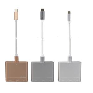 China leitor de mp3 de shenzhen OEM/ODM/telefone celular/computador 3 multifuncionais em 1 tipo-c multiport do usb 3,1 do conversor do projeto supplier