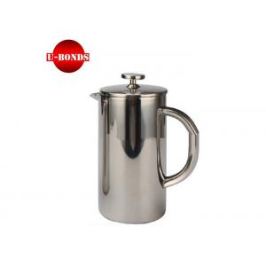 China SS304 Double Wall Cafetiere French Press Coffee Pot 27 / 34 oz wholesale